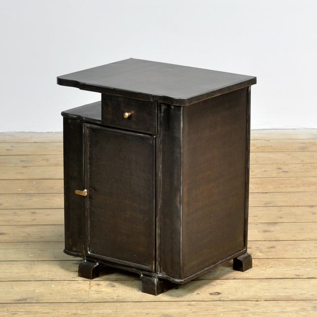 Iron Bedside Table, 1930 For Sale - Image 11 of 11