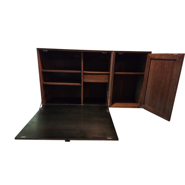 Great condition, some finished wear on very top. Chip on bottom corner. item this mounted directly to wall studs. The two...