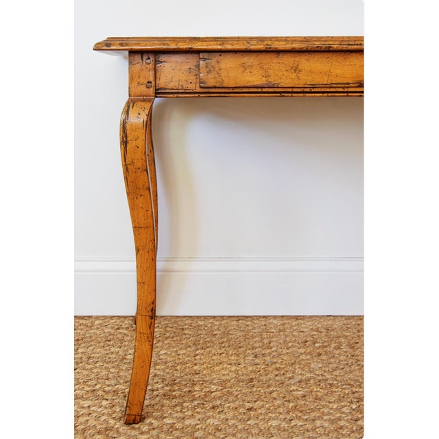 1970s 1970s Guy Chaddock Distressed English Country Writing Table For Sale - Image 5 of 6