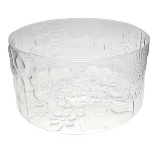1970s Iittala "Flora" Medium Sized Glass Bowl Designed by Oiva Toikka For Sale