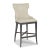 Transitional Addison Bar Stool in Charcoal For Sale - Image 3 of 3