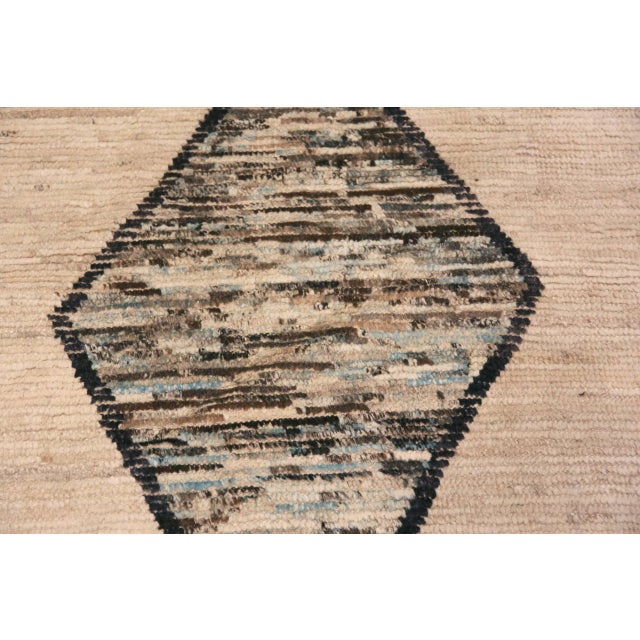 Amazing Large Geometric Tribal Design Decorative Contemporary Area Rug, Country of Origin: Central Asia, Circa date:...