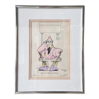 Framed and Singed Print “Broken Hearted” by Don Aceto For Sale