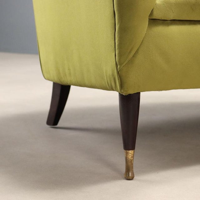 Textile Bean-Shaped Sofa, 1950s For Sale - Image 7 of 11