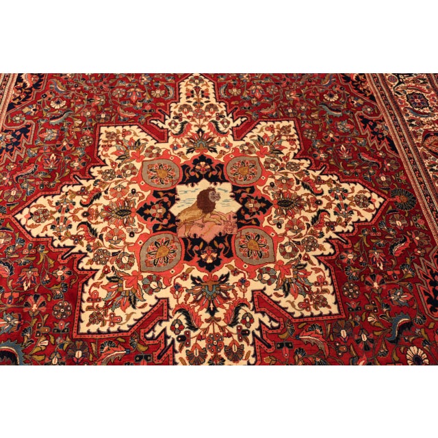 Nazmiyal Collection Antique Heriz Rug For Sale In New York - Image 6 of 12