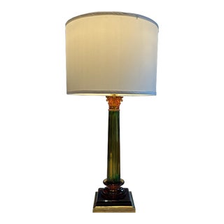 Late 20th Century Murano Glass Lamp For Sale