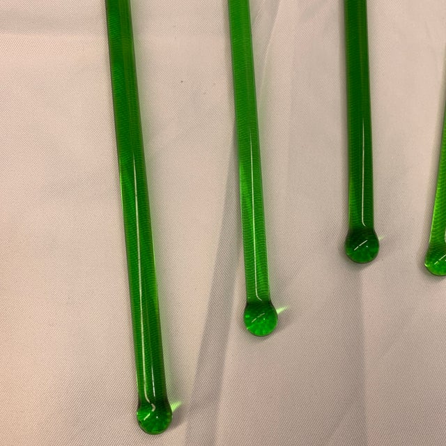 Vintage Red Chili Peppers Cocktail Stirrers Swizzle Sticks - Set of 6 For Sale - Image 4 of 5