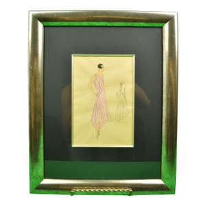Lanvin of Paris C1920s Fashion Model Original Watercolour