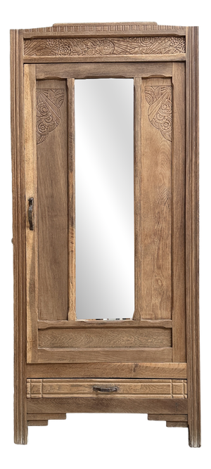 Art Deco Oak Bonnetière, 1930s