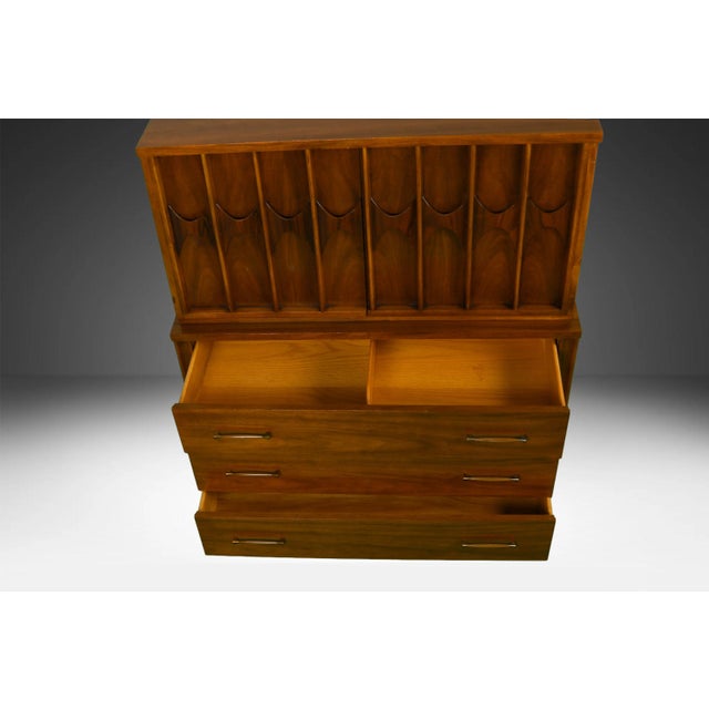 1960s Mid Century Kent Coffey Perspecta Highboy Dresser For Sale - Image 5 of 15