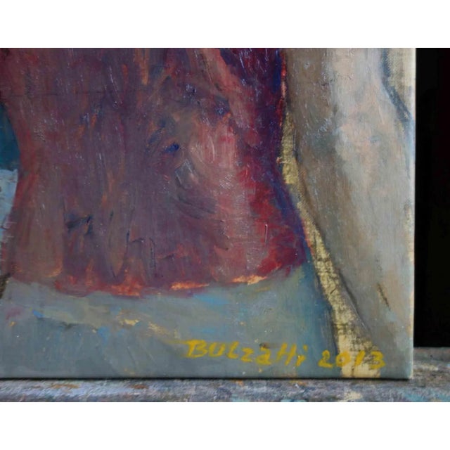 Carità is an original painting realized by the Italian contemporary artist Aurelio Bulzatti in 2013. Original oil on...