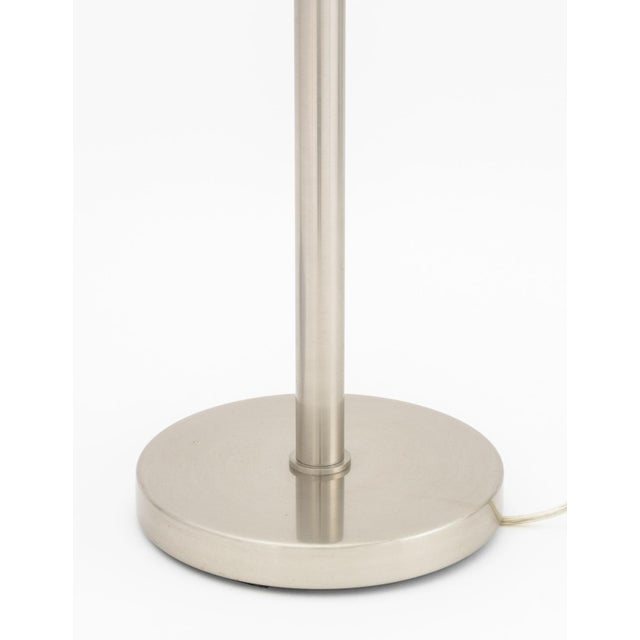 Contemporary Silver-Tone Metal Desk Lamps, 2 For Sale In New York - Image 6 of 7