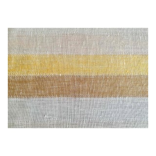 Plum Textiles Bishop Stripe Linen For Sale