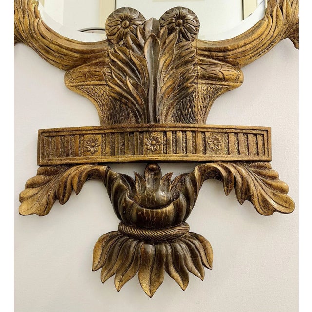 Wood Pair of Giltwood Mirrors, Wall, Console or Pier Mirrors, Italian, 1960s For Sale - Image 7 of 12