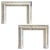 Large Marble Bolection Fireplace Mantles, 2000, Set of 2 For Sale