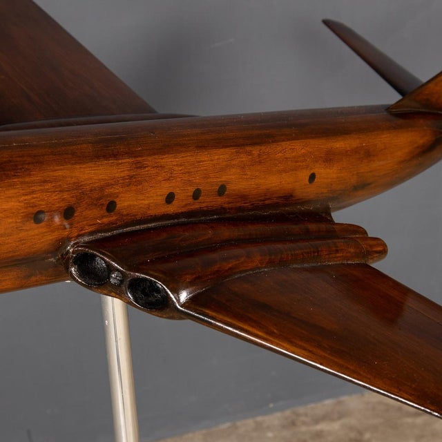 Vintage Model of Hawker Siddeley Nimrod Airplane in Mahogany, 1960 For Sale - Image 11 of 18