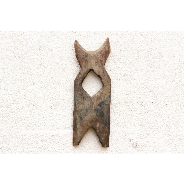 Late 19th Century Antique Bwa Tribal Wood Fragment For Sale - Image 5 of 6