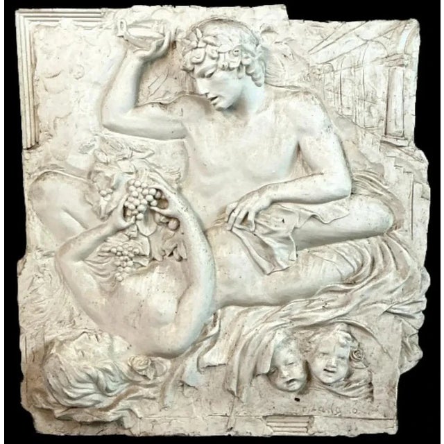 Art Deco 1940s Lado Classical Style Composite Relief Sculpture. For Sale - Image 3 of 7