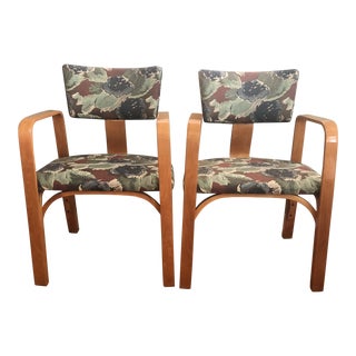1960s Bentwood Thonet Arm Chairs - a Pair For Sale