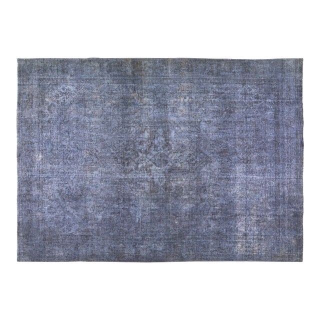 Vintage Hand Knotted Wool Rug, 9'x12'7" For Sale