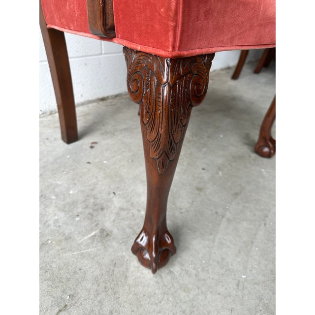 Brown Kindel Furniture Co. Mahogany Chippendale Arm Chair For Sale - Image 8 of 9