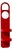 Red Wall Organizer with Mirror by Makio Hasuike for Gedy, Italy, 1970s For Sale