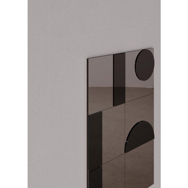Contemporary Dedalo Mirror with Decorative Modules by Dainelli Studio Atelier, Set of 6 For Sale - Image 3 of 6