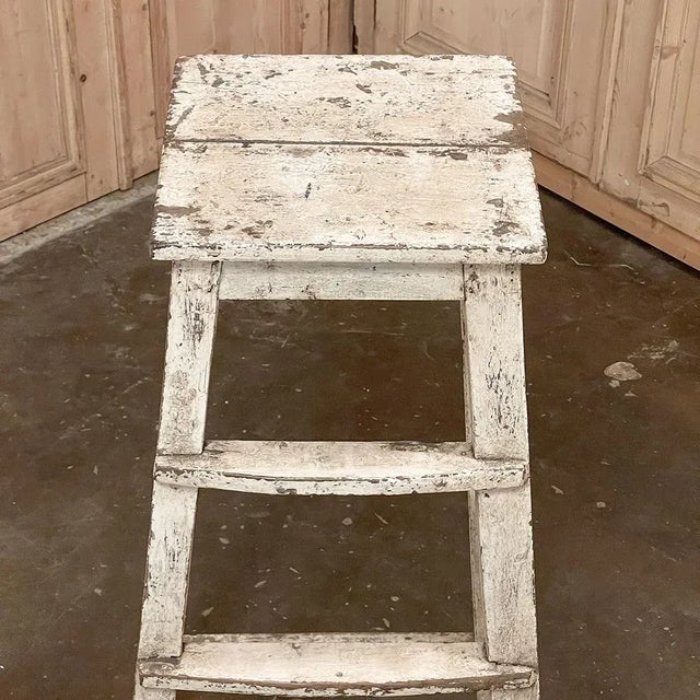 Antique Swedish Rustic Painted Sculptor's Pedestal For Sale - Image 12 of 13