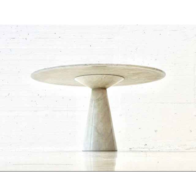 Round Table in Carrara Marble by Carlo Scarpa for Cattelan Italia, 1970s For Sale - Image 12 of 18