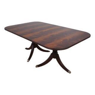 Ethan Allen Duncan Phyfe Figural Mahogany Dining Table For Sale