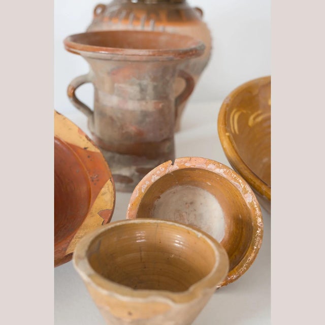 Antique Rustic Terracotta Storage Pots, 19th Century, Set of 7 For Sale - Image 6 of 9