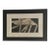 Mid-Century (1956) Black & White Abstract Painting by Carmen Louis Cicero, Framed, Signed, 19” X 26” For Sale