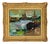 Post Impressionist French Artist, The Barges, 20th Century, Oil on Canvas, Framed For Sale