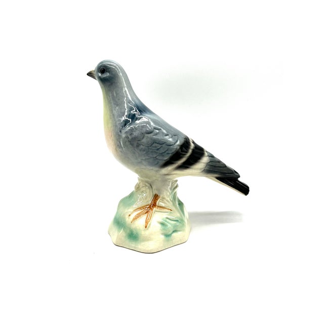 1960s Mid-Century Ceramic Pigeon Figurine from Cortendorf, West Germany, 1950s-1960s For Sale - Image 5 of 16
