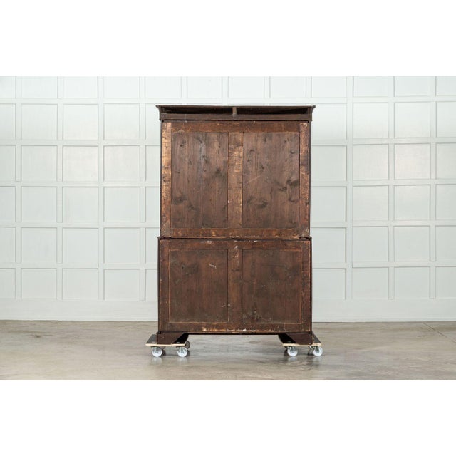 Large English Oak Tallboy Chest Drawers, 1870 For Sale - Image 13 of 14