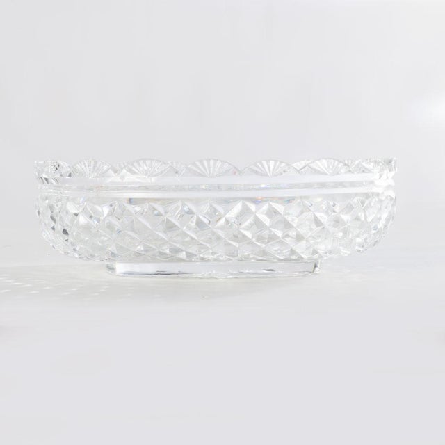 Waterford 1980s Oval Waterford Bowl For Sale - Image 4 of 8