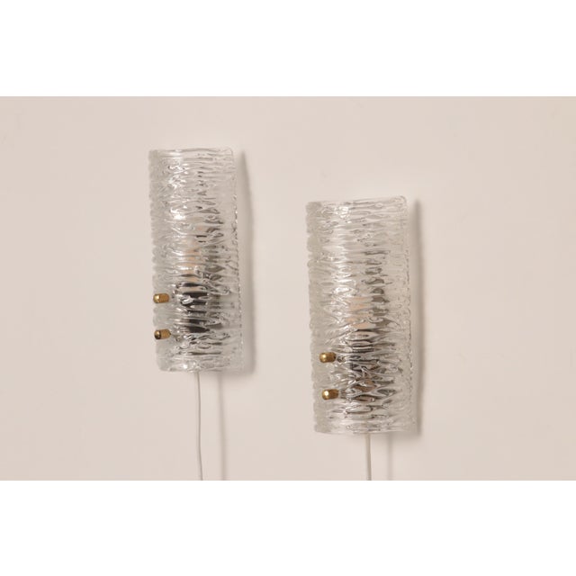 Orrefors Wall Lamp Designed by Carl Fagerlund for Orrefors, Sweden, Set of 2 For Sale - Image 4 of 10