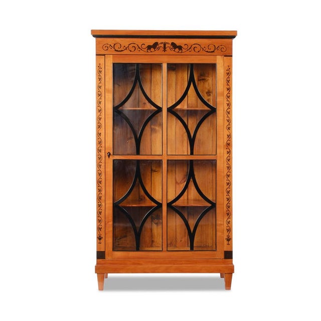Antique Biedermeier II Corner Display Cabinet, 1890 For Sale - Image 6 of 8