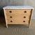 Marie Classic White Oak 3 Drawer Night Stand White Marble Top Natural Finish For Sale - Image 4 of 15
