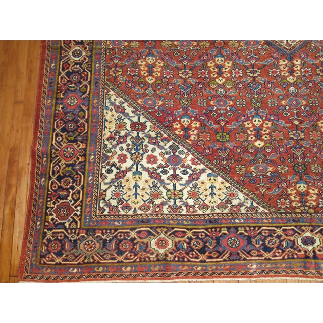Antique Persian Mahal Rug - 9'4" x 12'6" For Sale - Image 12 of 12