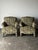 Donghia Sage Acanthus Tapestry Club Chairs, John Hutton for Donghia Luciano, 1990s, Pair For Sale - Image 4 of 18
