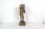 Vintage French Canadian Folk art carved hunter, trapper or winter traveller with a rifle, snowshoes, bedroll and a...