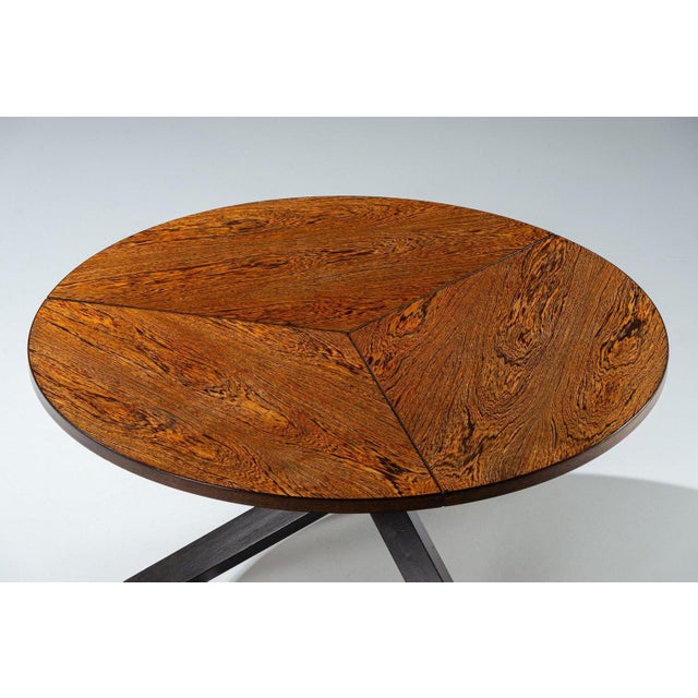 Wood Tripod Dining Table in Wenge by Gerard Geytenbeek, Netherlands, 1960 For Sale - Image 7 of 14