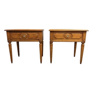 Vintage Oak Bedside Lockers, Set of 2 For Sale