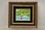 Green Late 20th Century Daniel Belliard Enamel on Copper Small Framed Painting Fisherman in Boat on Lake For Sale - Image 8 of 10