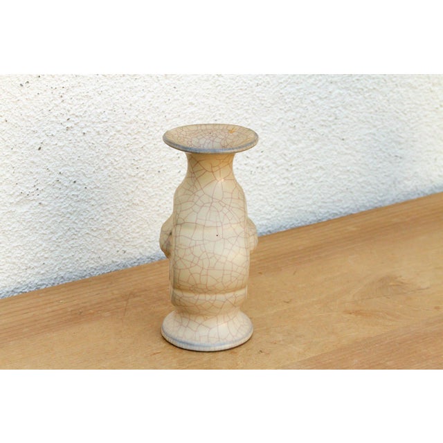 1960s Traditional Ge-Style Stoneware Medallion Vase For Sale - Image 5 of 7