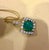 Contemporary 17.5 Ct Sugar Loaf Cabochon Colombian Emerald & 5.7 Ct Diamond Necklace 14KYG For Sale - Image 3 of 18