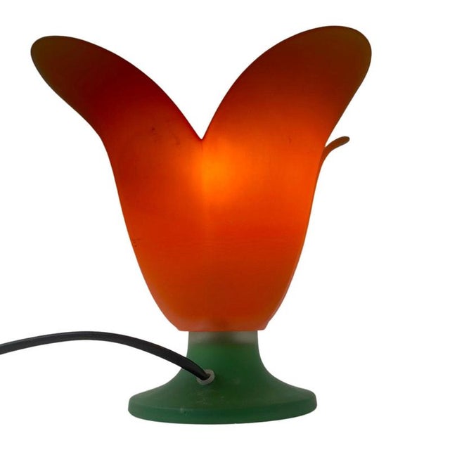 Glass Tullip Table Lamp from Vandeheg, Netherlands For Sale - Image 6 of 6
