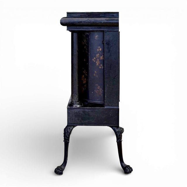 Early 19th Century Early 19th Century Neoclassical Japanned Tole and Iron Rotating Plate Warmer For Sale - Image 5 of 11