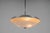Bauhaus UFO Chandelier in Chrome & Glass, Czech Republic, 1930s For Sale - Image 4 of 15